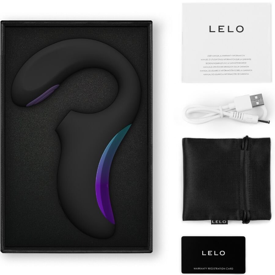 Lelo - Enigma Double Sonic Vibrator Point G Nero - immagine 3