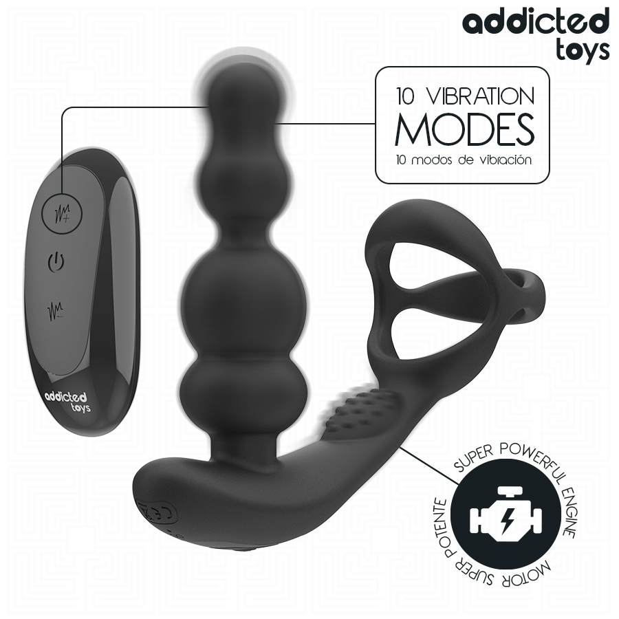 Addicted Toys - Massaggiatore Prostatico Rotante con Telecomando - immagine 4