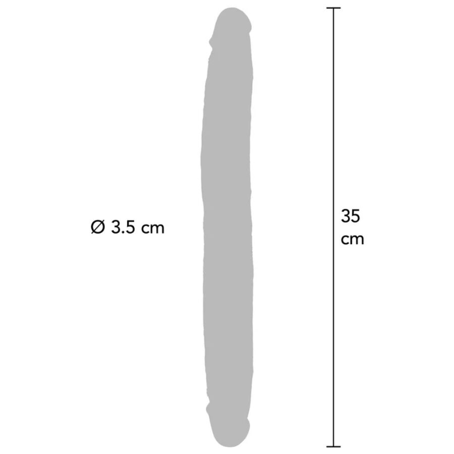 Get Real - Dildo in Silicone a Doppia Estremità Caramello 35 Cm - immagine 3
