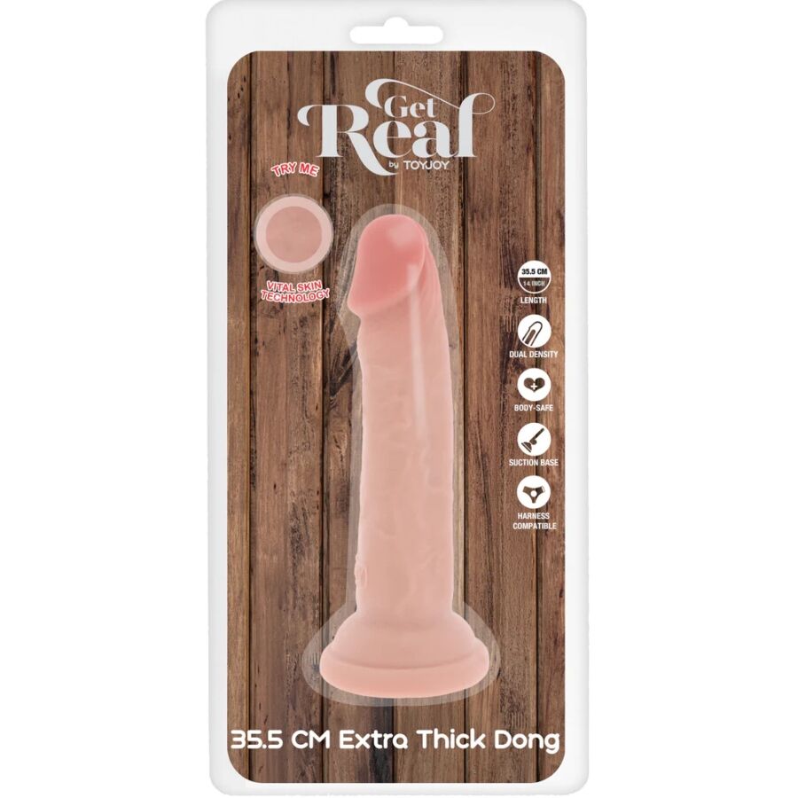 Get Real - Dong Deluxe in Tpe a Doppia Densità 35,5 Cm - immagine 5