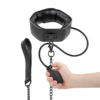 Fetish Submissive Bondage - Collare Gonfiabile da Strangolamento con Catena