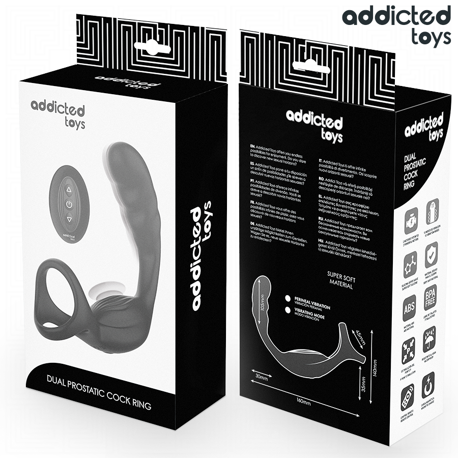 Addicted Toys - Anello per il Pene Prostatico Doppio con Telecomando - immagine 4