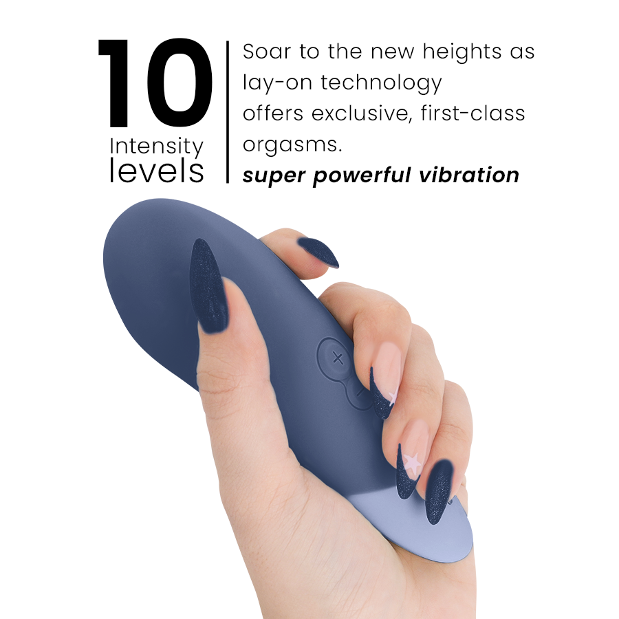Womanizer - Vibe Lay-On Vibratore Silenzioso Blu Scuro - immagine 5