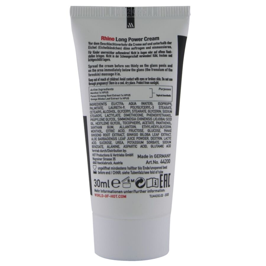 Hot - Rhino Long Power Cream 30 Ml - immagine 3