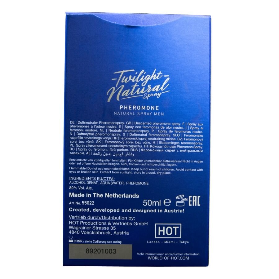 Hot - Twilight Pheromone Spray Naturale Uomo 50 Ml - immagine 4