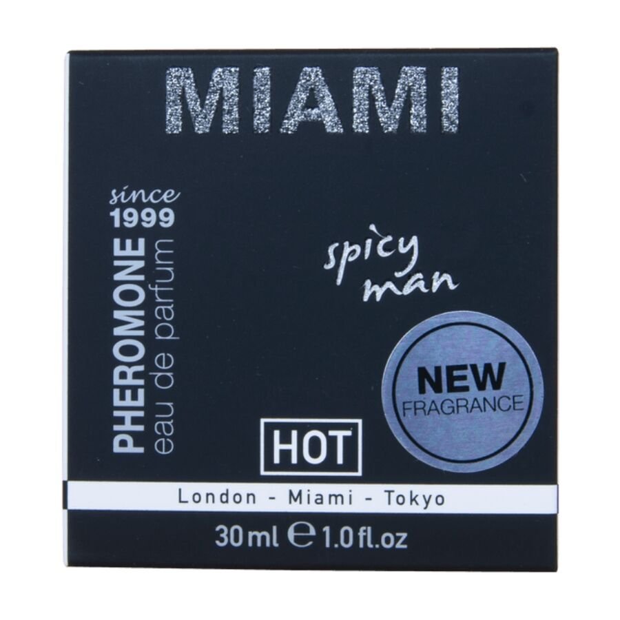 Hot - Profumo ai Feromoni Miami Spicy Man 30 Ml - immagine 4