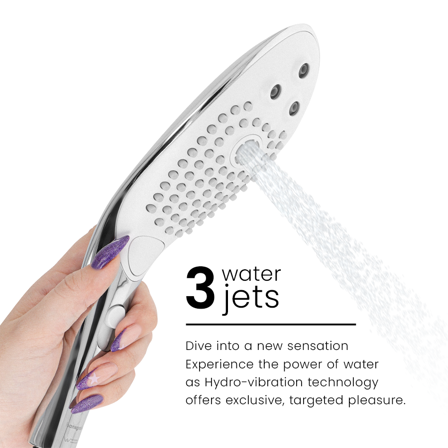 Womanizer - Soffione Doccia Stimolante Clitorideo Wave Cromato - immagine 5