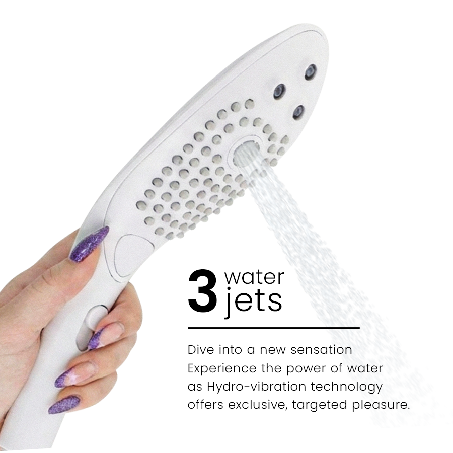Womanizer - Soffione Doccia Stimolante Clitorideo Wave Bianco - immagine 5
