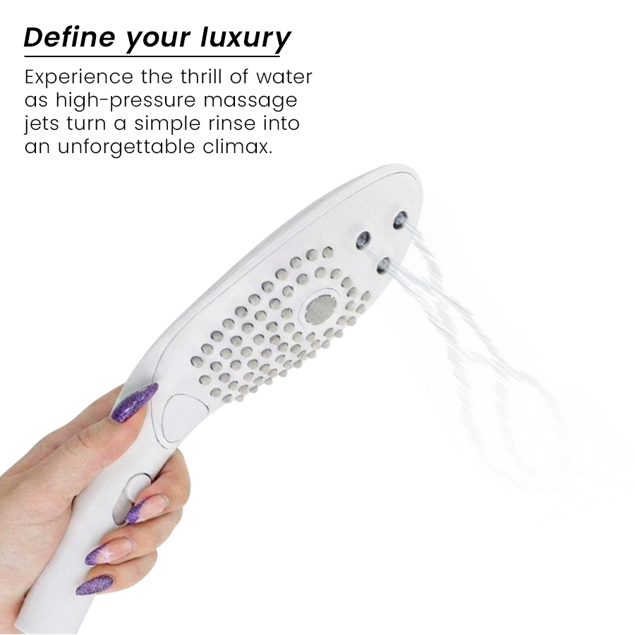 Womanizer - Soffione Doccia Stimolante Clitorideo Wave Bianco - immagine 3