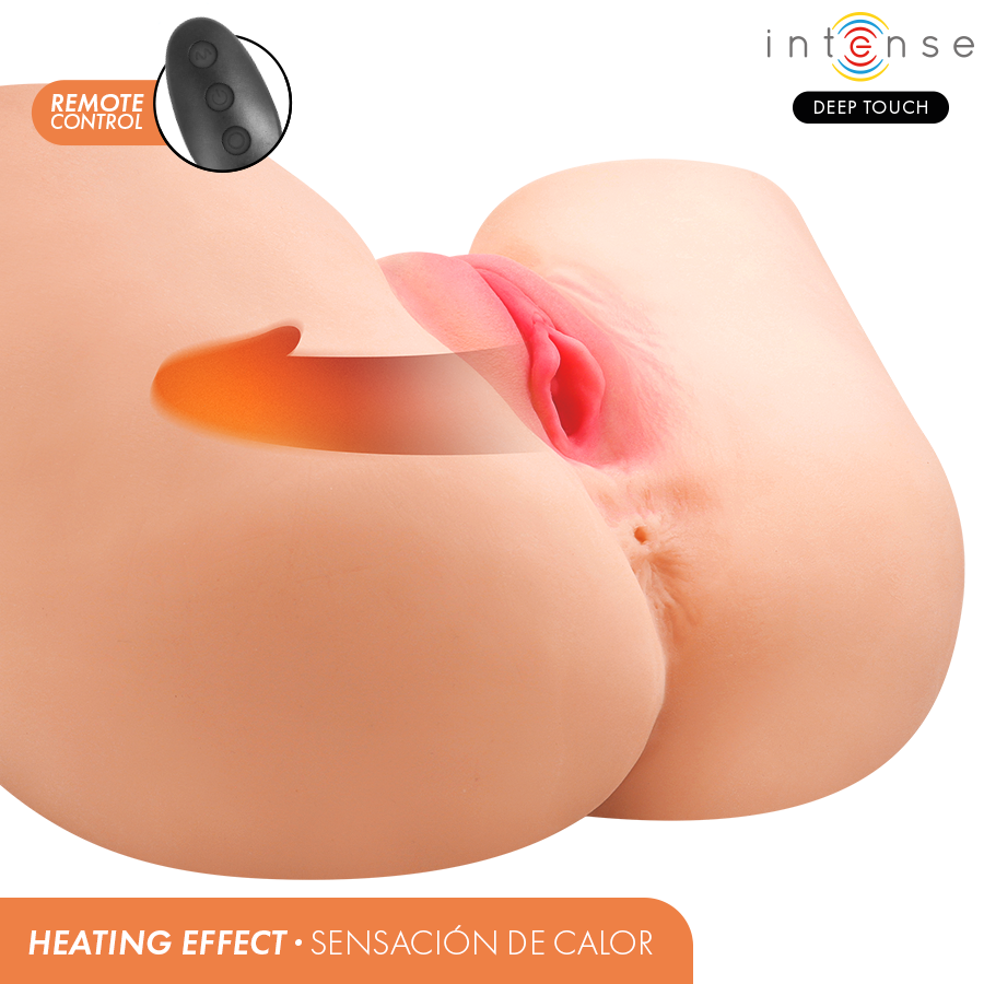 Intense Deep Touch - Julia Masturbatore Vaginale con Aspirazione, Calore, Vibrazione ed Effetti Vocali con Telecomando 9 Kg - immagine 4