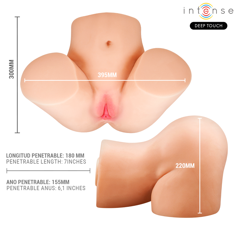 Intense Deep Touch - Julia Masturbatore Vaginale con Aspirazione, Calore, Vibrazione ed Effetti Vocali con Telecomando 9 Kg - immagine 6