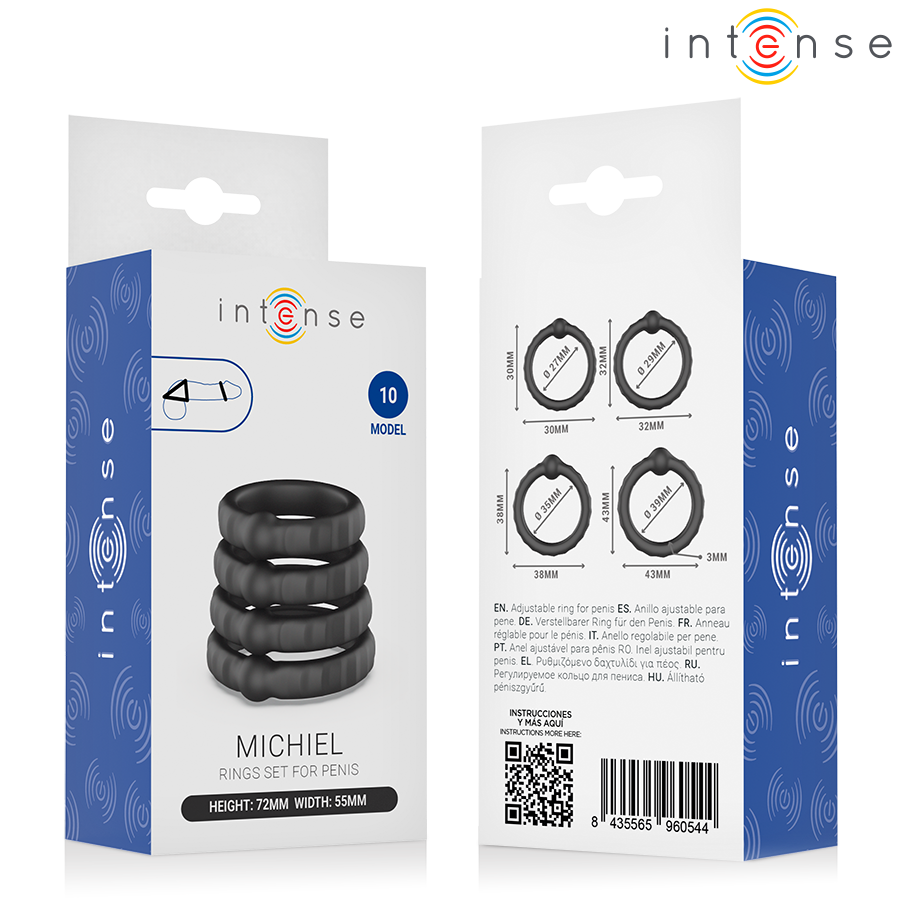 Intense - Michiel Set Di 4 Anelli Per Pene Modello 10 - immagine 6
