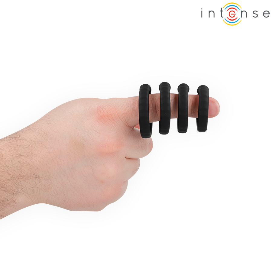 Intense - Michiel Set Di 4 Anelli Per Pene Modello 10 - immagine 2