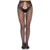Leg Avenue - Collant a Rete 1966 con Slip Senza Cavallo Nero - Taglia Unica
