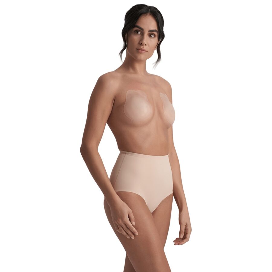 Bye-Bra - Rabbit Coppe in Silicone Beige Taglia Xl - immagine 2