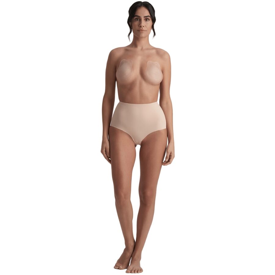 Bye-Bra - Rabbit Coppe in Silicone Beige Taglia Xl - immagine 3