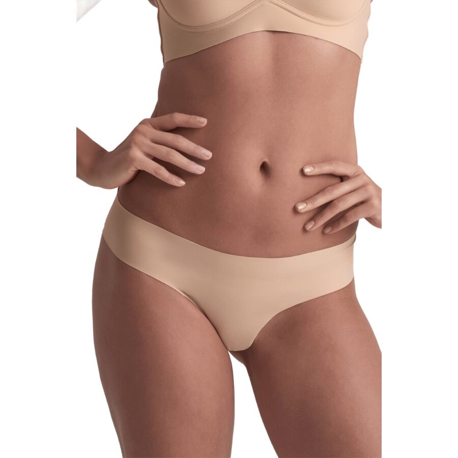 Bye-Bra - Pack 2 Tanga Invisibili Beige Y Nero Taglia - immagine 2