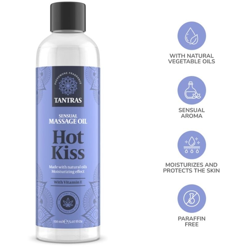 Intimateline - Olio da Massaggio Tantras Love Oil Bacio Caldo 150 Ml - immagine 2