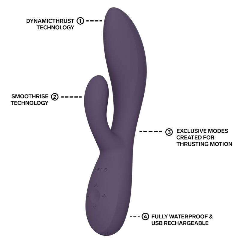 Lelo - Ina Vibratore a Spinta Rabbit Viola - immagine 6