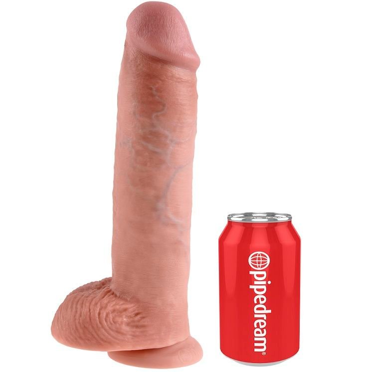 King Cock - 11 Dildo Carne con Sfere 28 Cm - immagine 5
