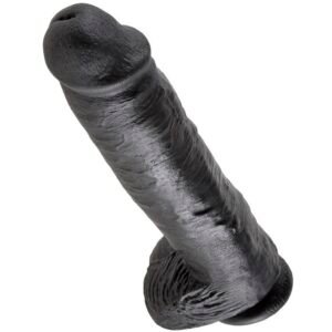 King Cock - Dildo Nero con Sfere 28 Cm