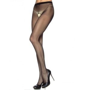 Leg Avenue - Slip in Nylon con Apertura al Cavallo Plus