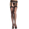 Leg Avenue - Outlet - Calze Nere con Regalto in Pizzo
