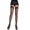Leg Avenue - Calze a Rete Piccola con Pizzo Modello 1