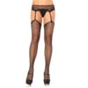 Leg Avenue - Calze a Rete Senza Silicone Autoadesivo Superiore