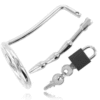 Metal Hard - Anello per Testicoli con Tappo di Castità Uretrale