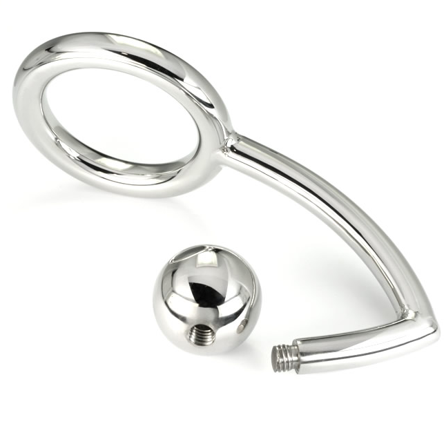 Metal Hard - Anello Cock Ring con Gancio Intruder Anale 45Mm - immagine 2