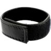 Leather Body - Cinturino in Pelle Regolabile con Velcro per Pene Nero