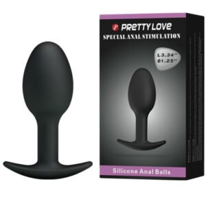 Pretty Love - Plug Anale In Silicone 6.5 Cm Nero