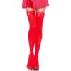 Leg Avenue - Calzamaglia in Nylon con Fiocco Rosso Taglia Unica