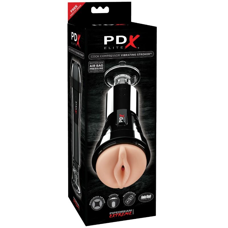 Pdx Elite - Masturbatore con Vibrazione ed Effetto Compressore - immagine 2