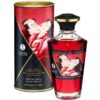 Shunga - Olio da Massaggio Effetto Calore Sapore Intenso di Ciliegia 100 Ml