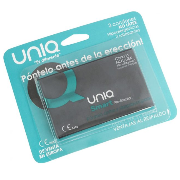 Uniq - Smart Latex Free Pre-Erection Condoms 3 Units - immagine 2