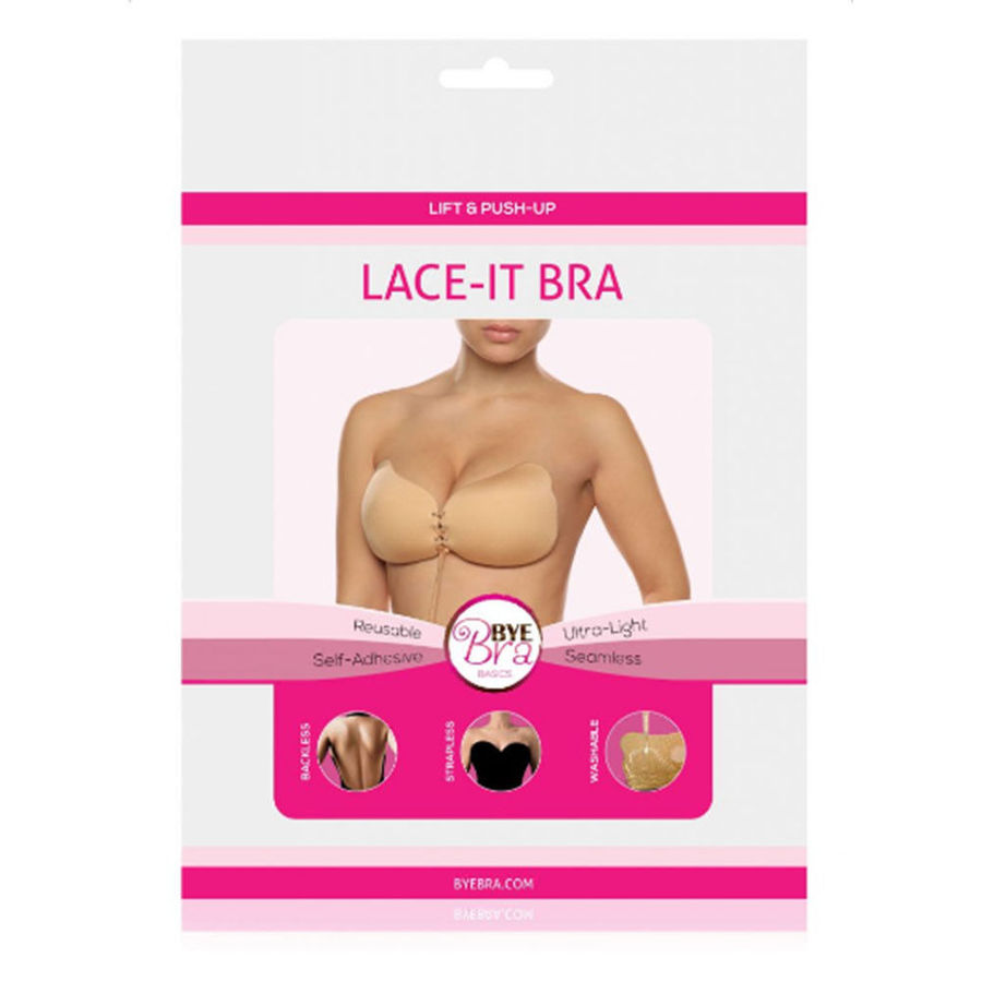 Bye-Bra - Lace-It Valorizzazione Push-Up Beige Coppa D - immagine 2