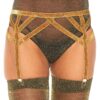 Leg Avenue - Cinturino Elastico in Lurex Taglia Unica