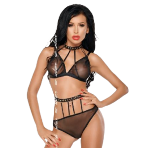 Me-Seduce - Dotty Set Due Pezzi Nero
