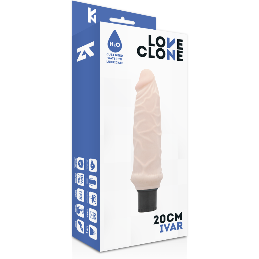 Loveclone - Ivar Vibratore Autolubrificante 20 Cm Ø 3.7 Cm - immagine 4