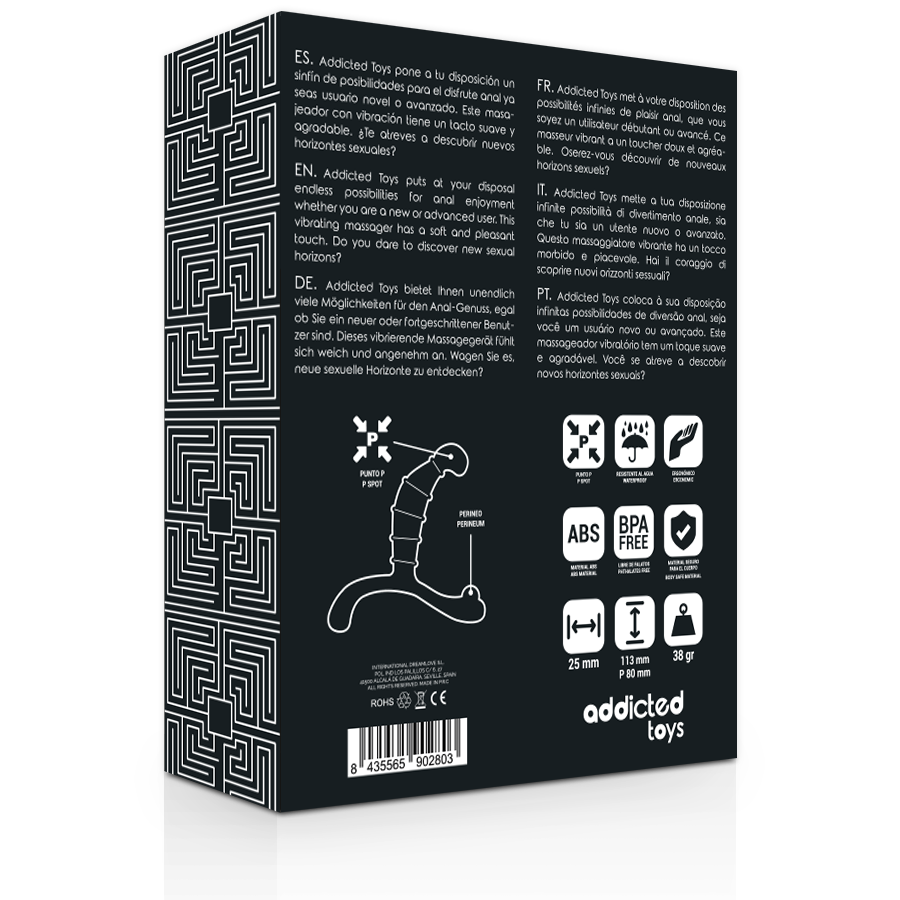 Addicted Toys - Piacere Anale della Prostata Nero - immagine 4