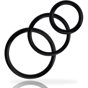 Addicted Toys - Set Di Anelli Per Pene Nero