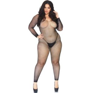 Leg Avenue - Calza Body a Rete Cristallizzata 1X-2X