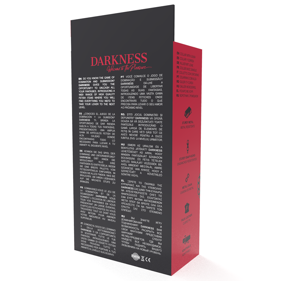 Darkness - Collana Nera con Catena - immagine 6