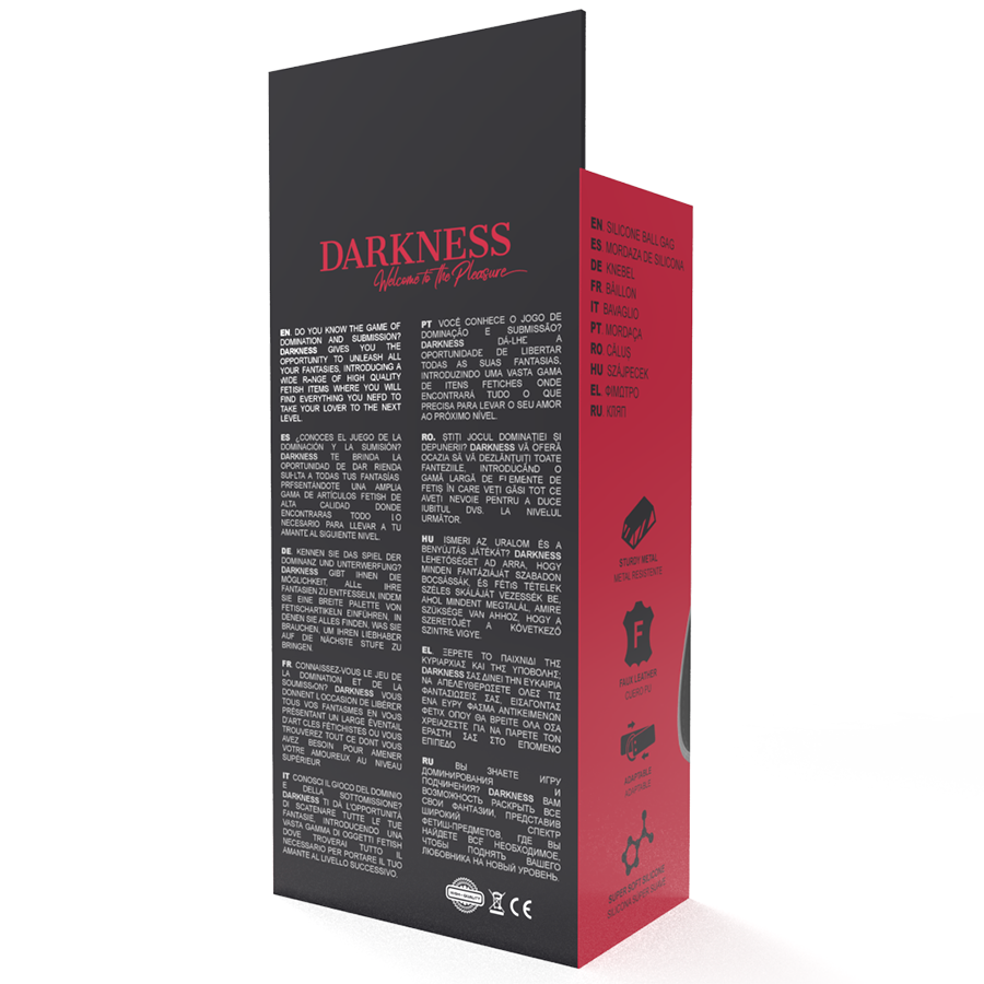 Darkness - Bavaglino in Silicone Nero - immagine 5