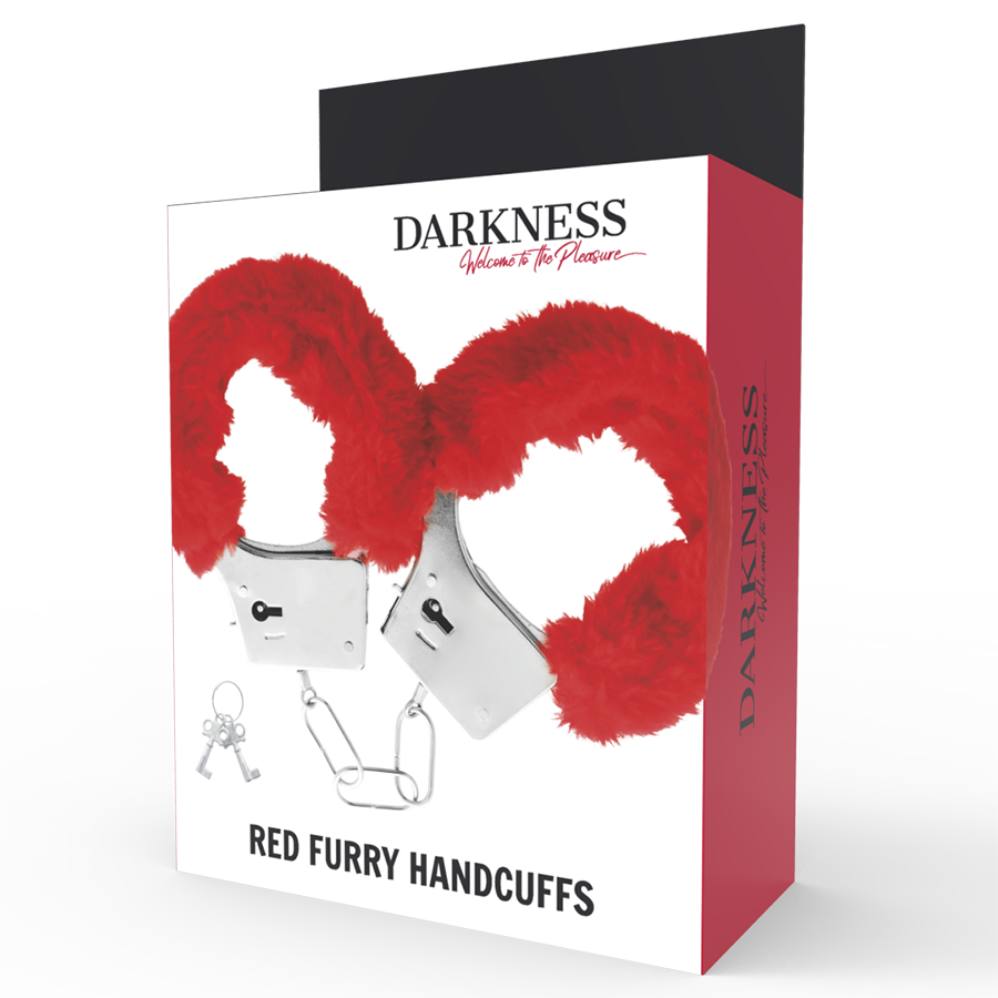 Darkness - Manette in Metallo Foderate Rosse - immagine 3