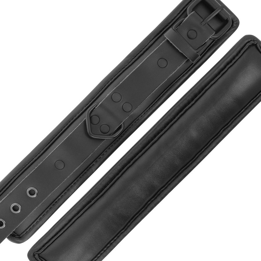 Darkness - Manette Regolabili in Pelle Nera - immagine 4