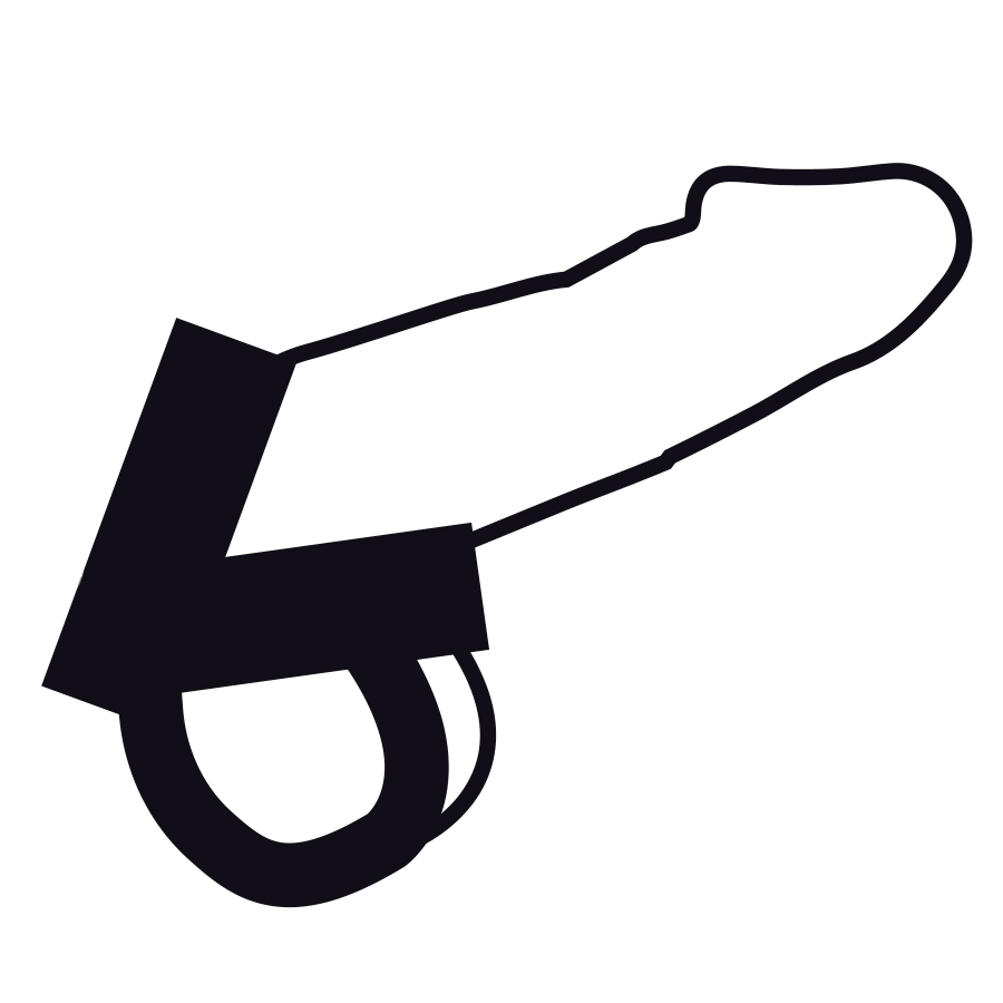 Darkness - Anello in Pelle per Pene e Testicoli - immagine 4