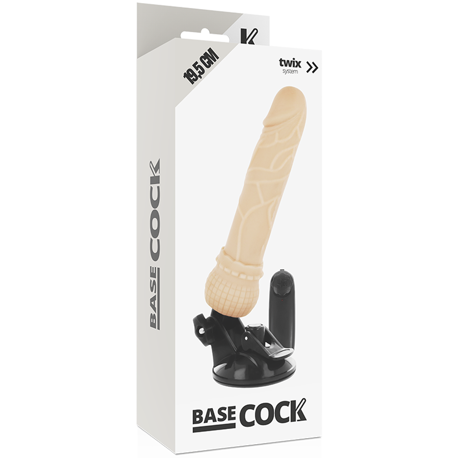 Basecock - Vibratore Telecomando Naturale Realistico 19.5 Cm Ø 4 Cm - immagine 4